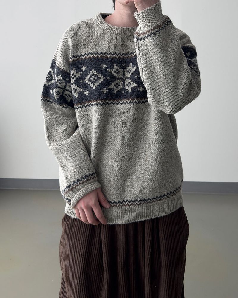 Frost nordic pattern knit
