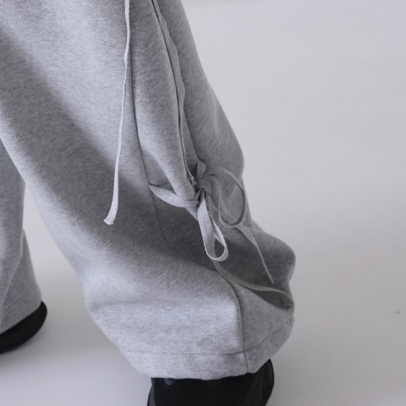 side ribbon sweat pants