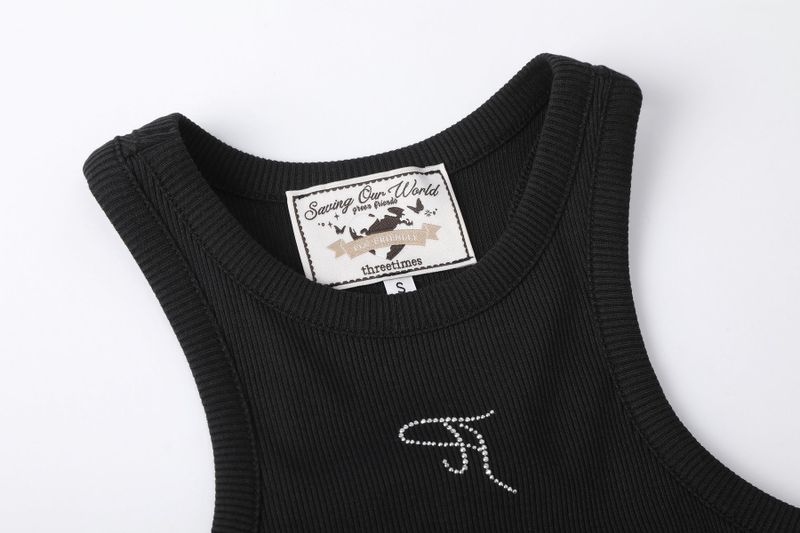 【即日発送】Jewel tank top - black  