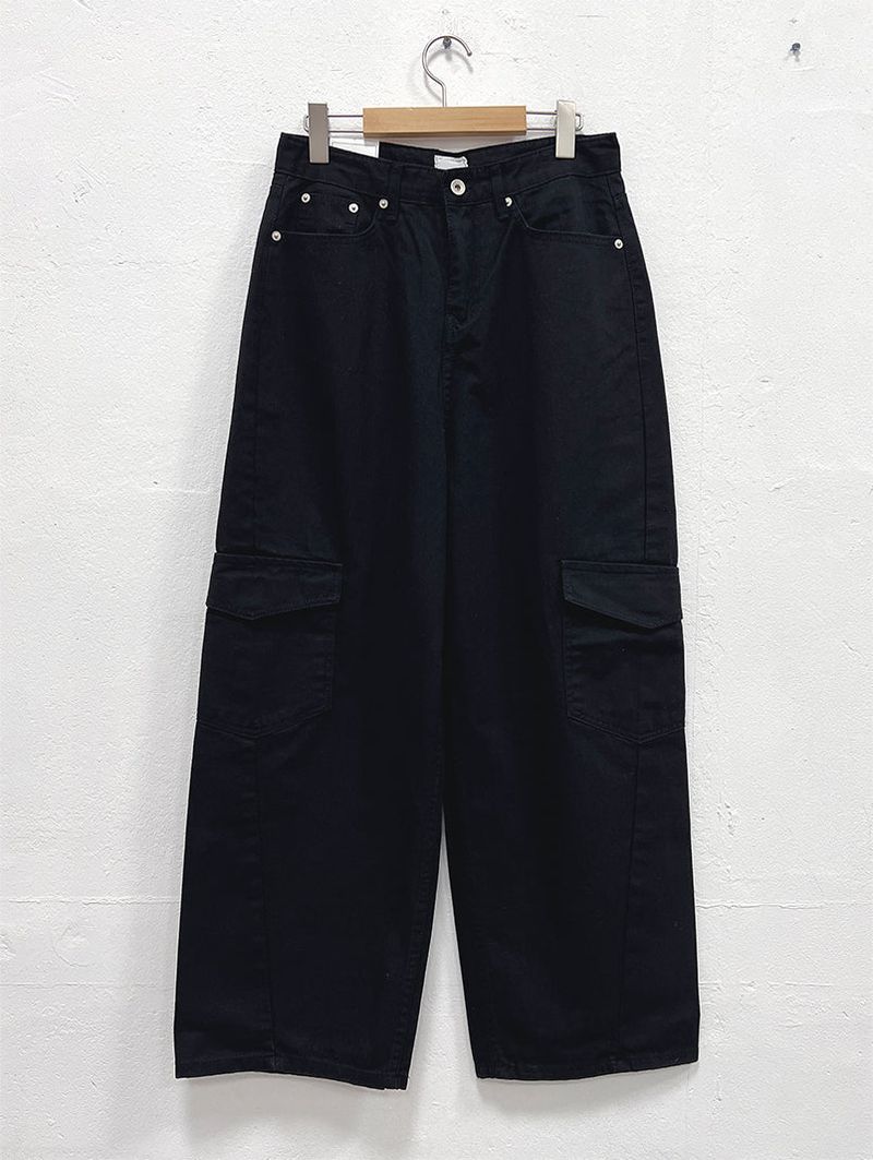 SLASH CARGO COTTON PANTS (2COLOR)