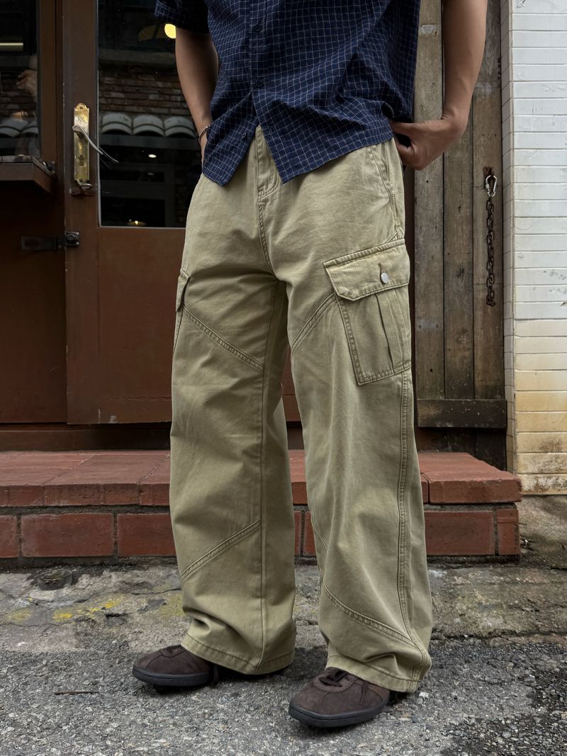 Down pigment dining cargo pants