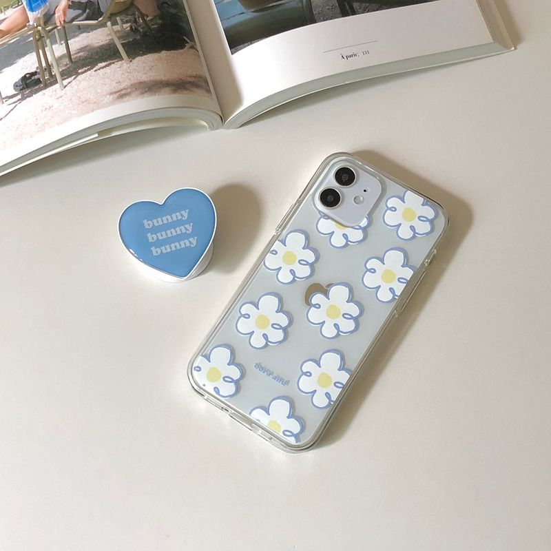 Blue flower jelly case (iphone case)