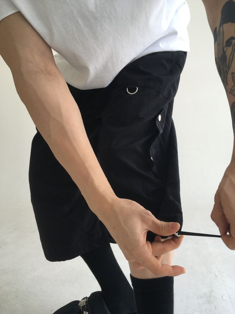 strap pintuck bermuda pants(3colors)