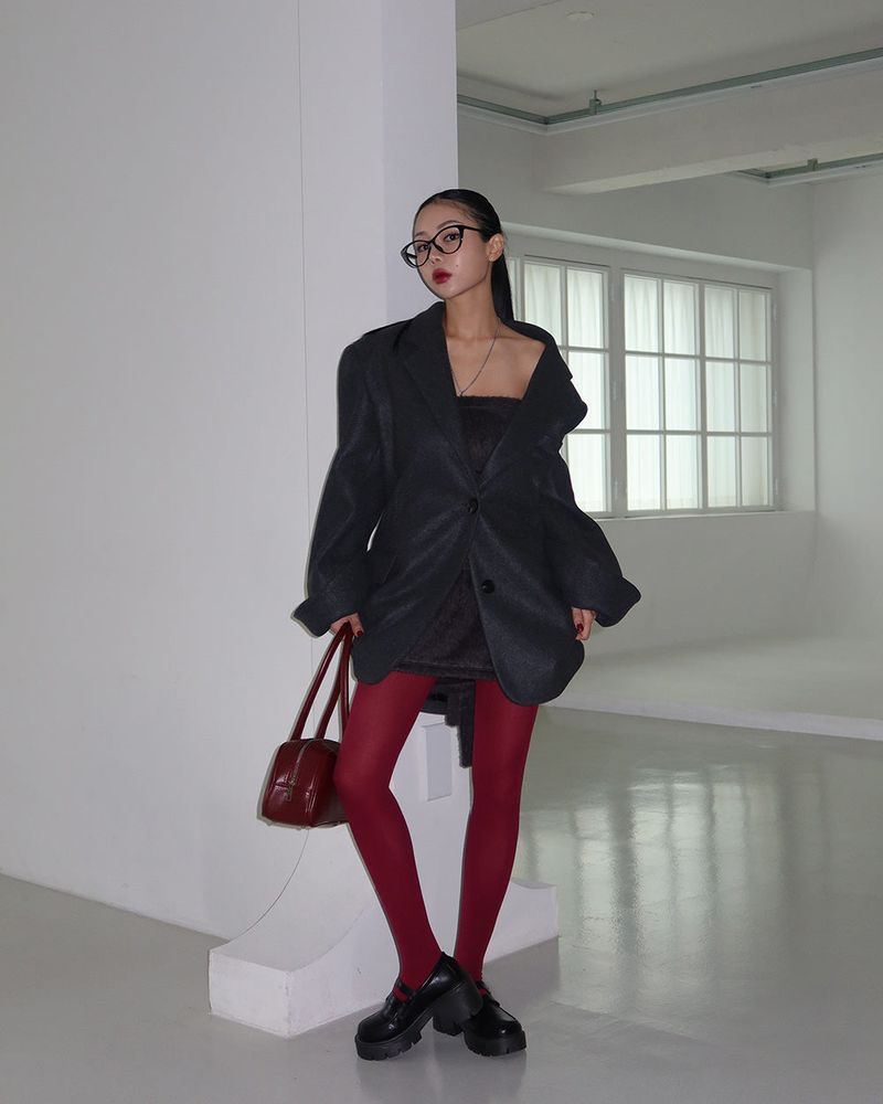 Norma Oversized-Fit Wool Half Coat