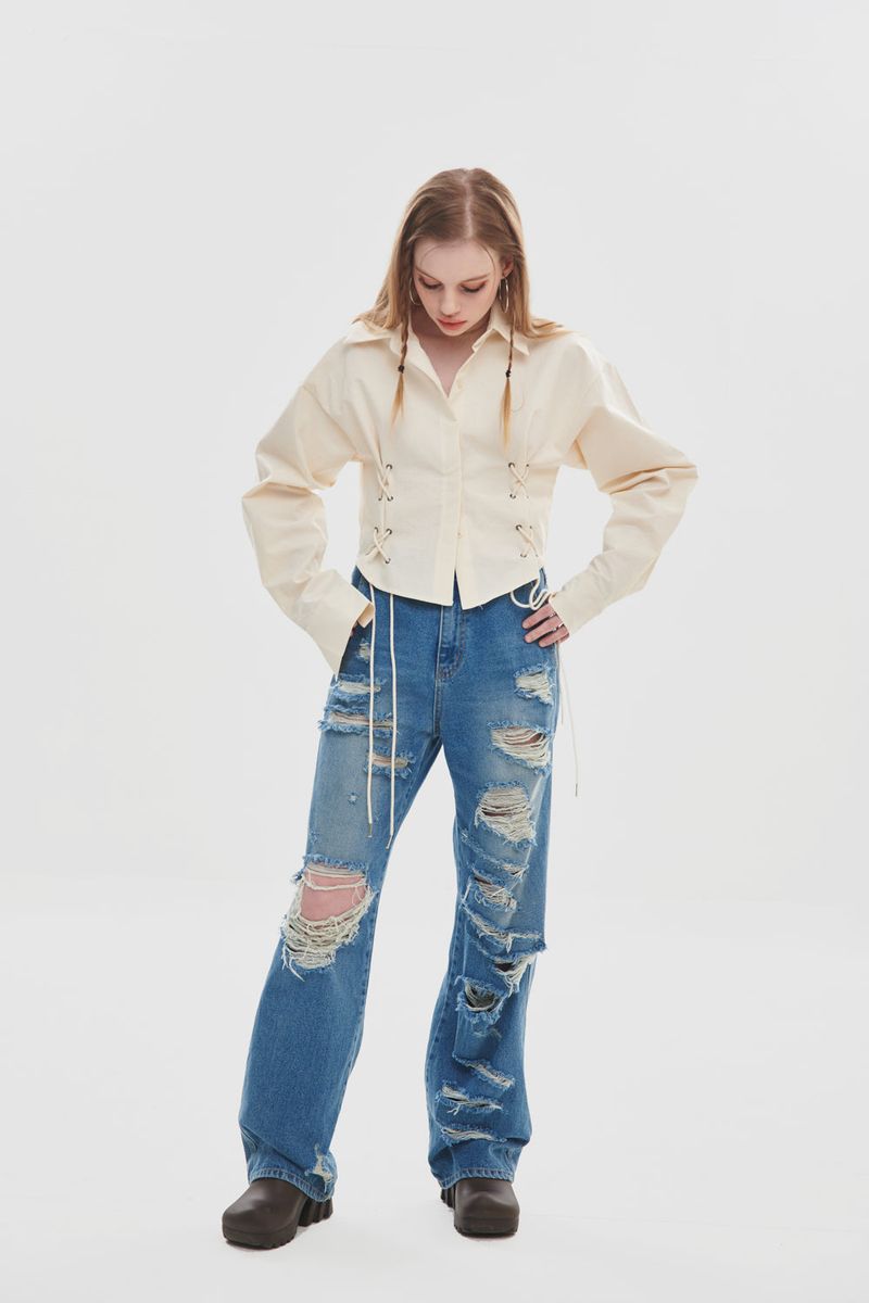 EYELET SHIRT