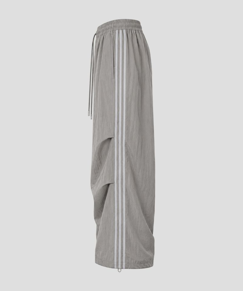 Vein Nylon Track Wide Pants