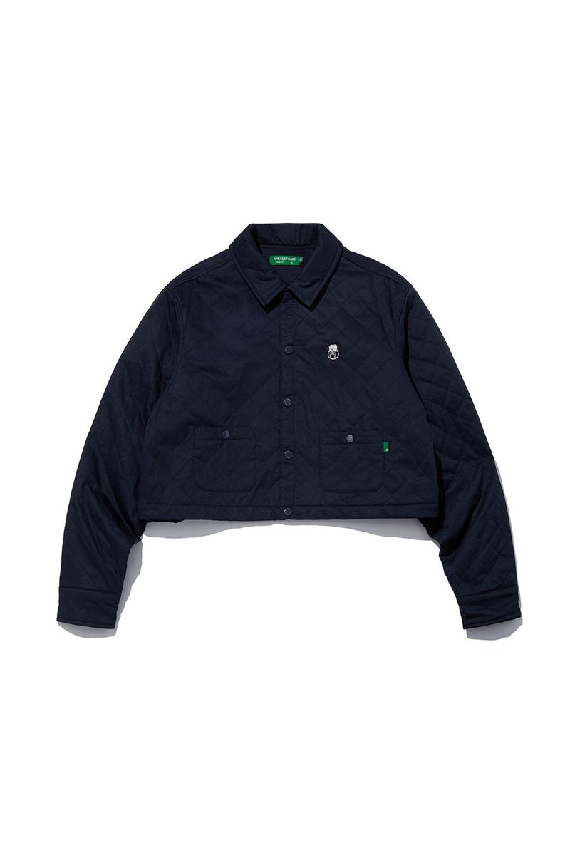 Quilting 2Way Shirt Jacket_Navy