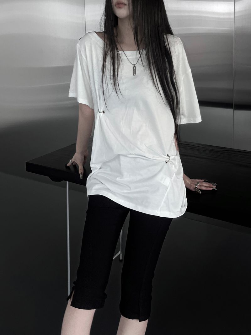 piercing ring one off short sleeve (2color)