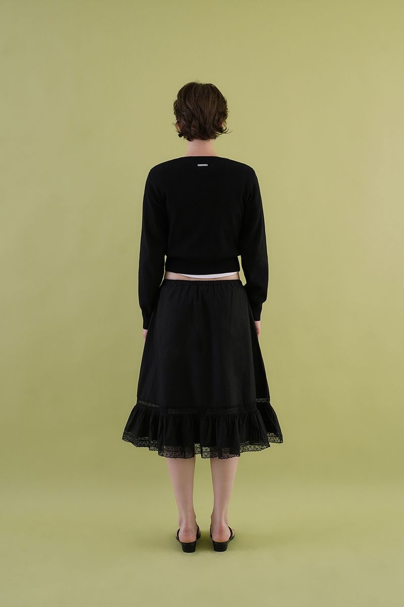 Faye lace skirt_black