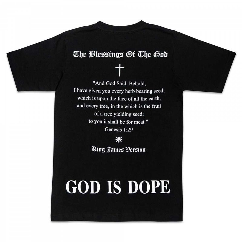 TZ worldwide GOD IS DOPE 3M REFLRETIVE TEE