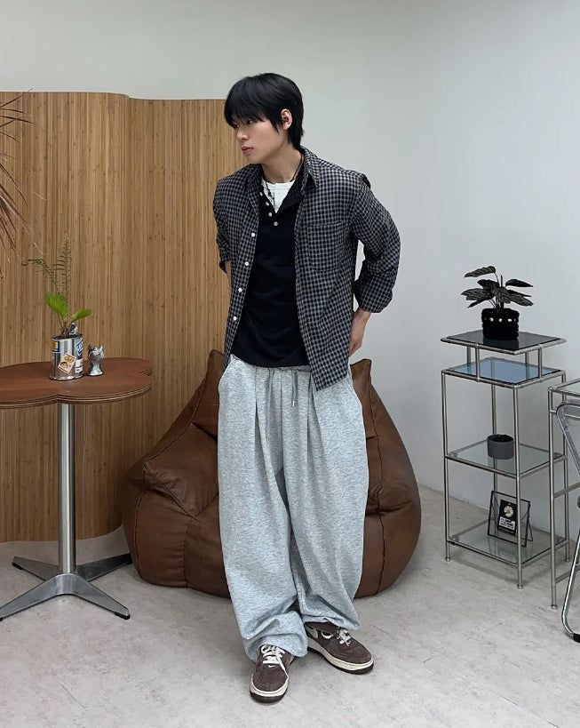 Bello Pintuck Wide Sweatpants