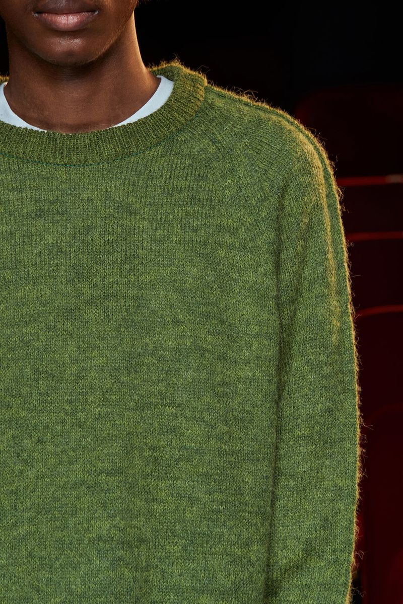 TUCK ALPACA KNIT / GREEN