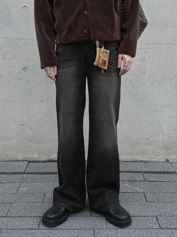 ASCLO（エジュクロ）の「[A-P0001] ウィスカーワイドフレアデニムパンツ (2色)（Pants）」