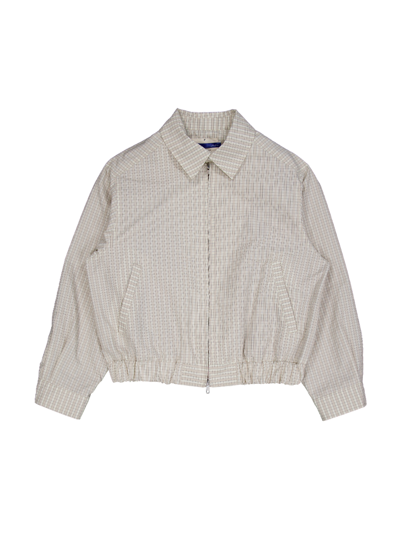 Checkboard jumper (beige)