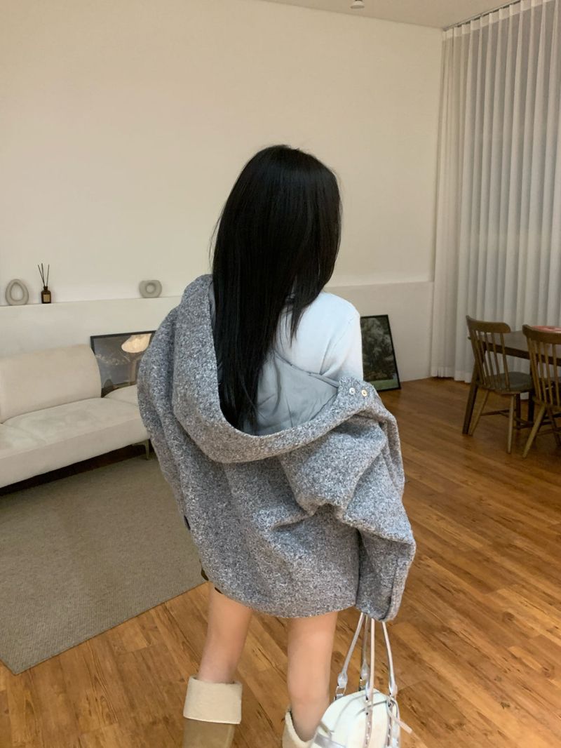 [UNISEX] from Mix Hood Coat Jacket