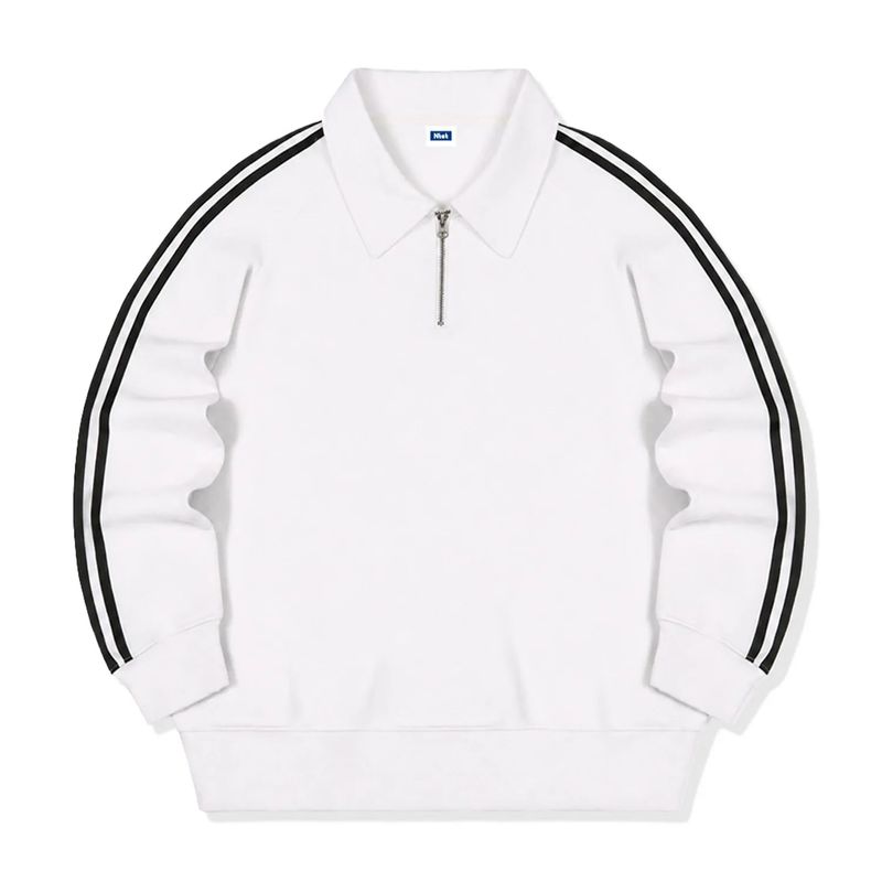 standard collar half zip-up (2color)