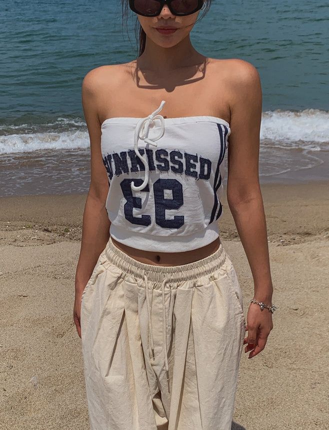 Sunkey Patch Strap Tube Top