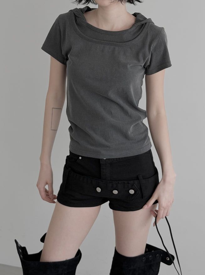 Dumpling Leather Pouch Necklace