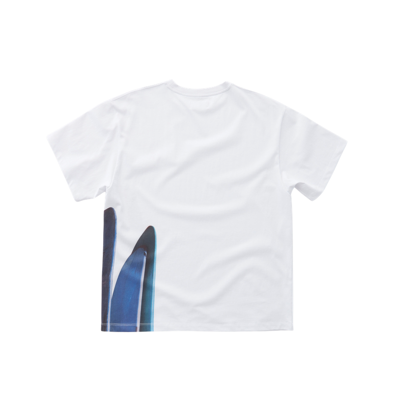 EEERRR side surfboard artwork T-shirt (White)