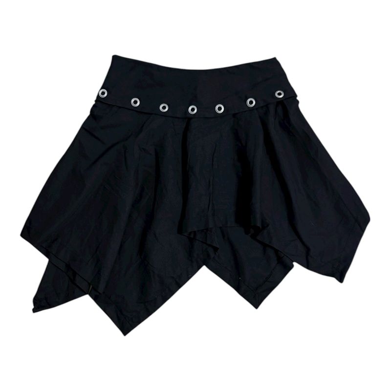 Eyelet flare skirt