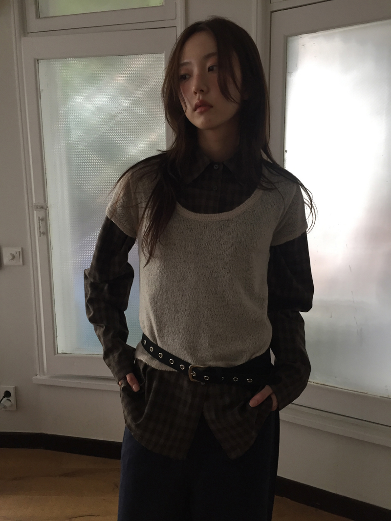 Tar Pocket Check Shirt (2color)