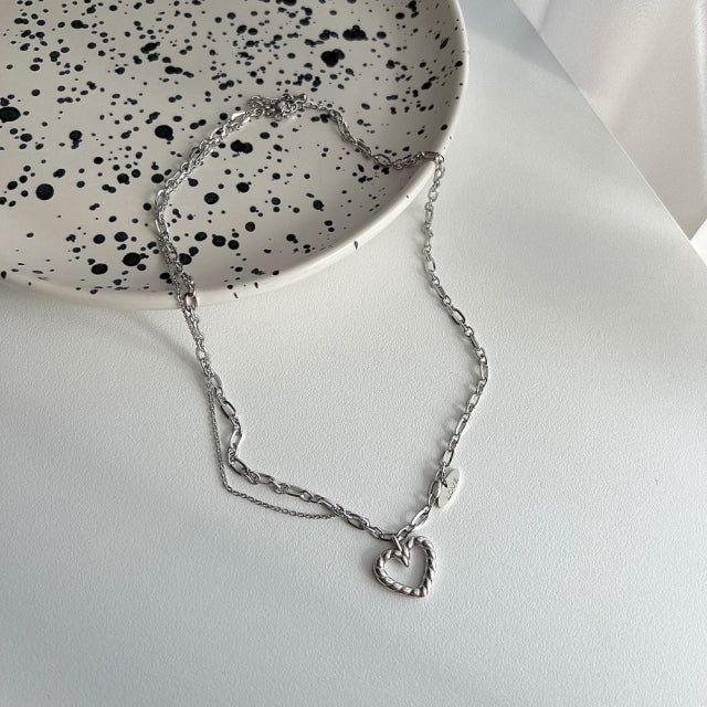 havo Bold, two-line chain, kitsch, hip, heart necklace