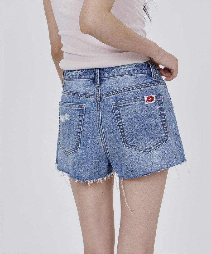 CONY VINTAGE DESTROYED DENIM SHORTS