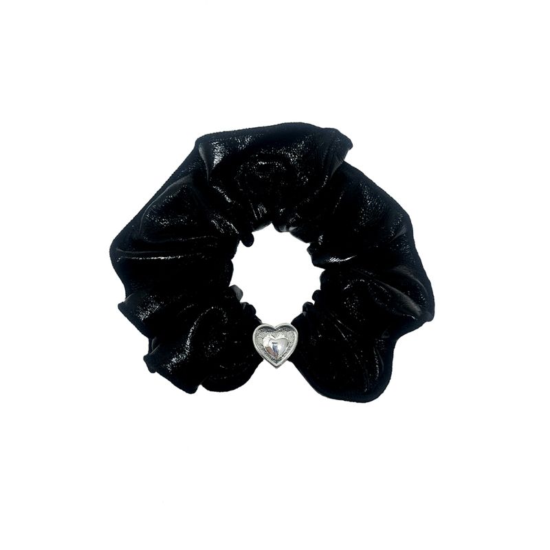 SENTIMENTS（サンティマン）の「NO.361 [BLACK] SCRUNCHY HAIR SHINE BLACK HEART（Hair Accessories）」