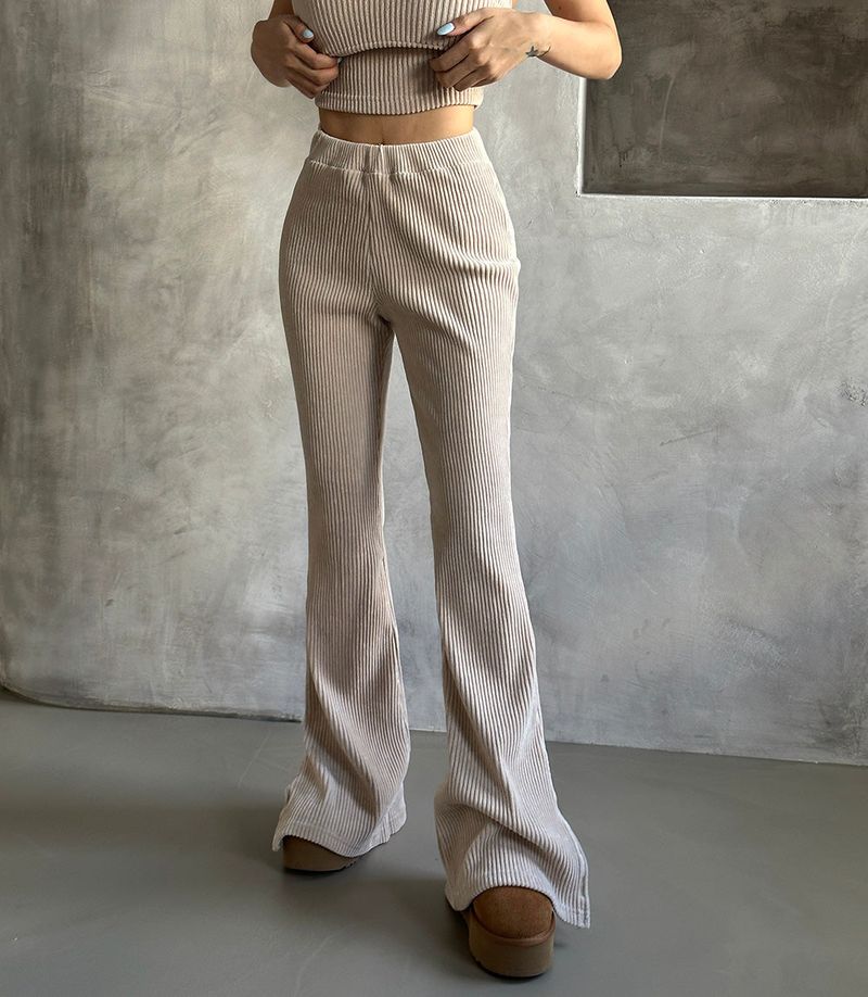 corduroy velvet bootcut pants