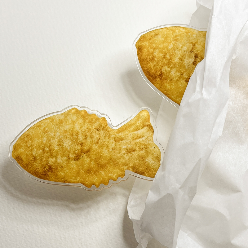 quattrocomma(クアトロコンマ)の「Sea bream fish bread food smart tok(sticker type)(Smartphone Accessories)」