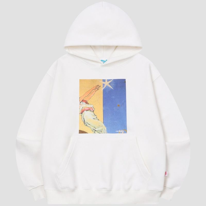  CEC GALLERY STAR GRAPHIC HOODIE(WHITE)