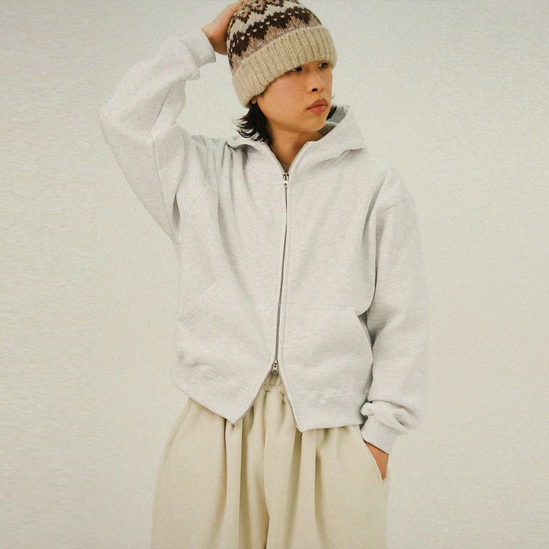 SEMIKAJI(セミカジ)の「MI Two-way Neck Warmer Crop Hoody Zip-up(Tops)」