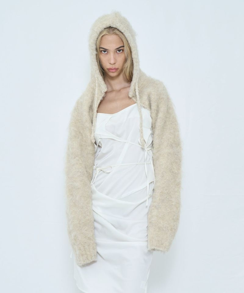 2WAY HOODED MUFFLER KNIT