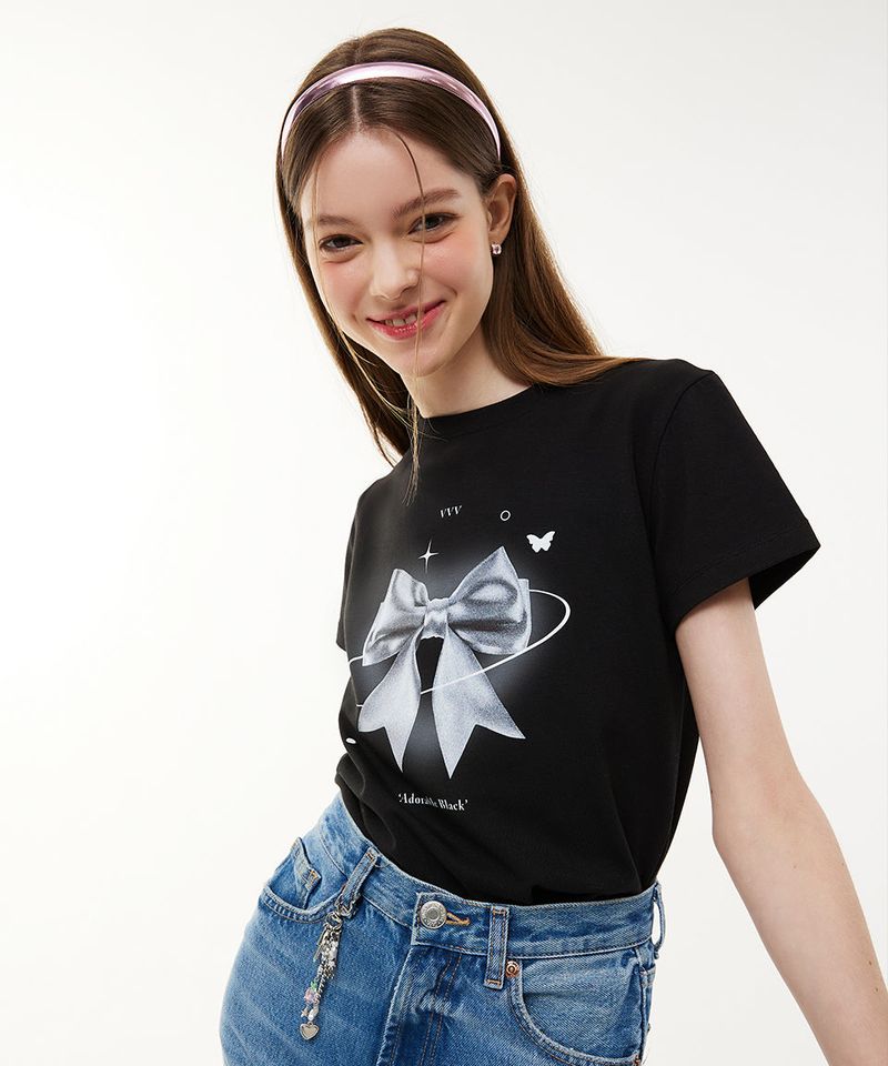 Heart Ribbon Tulip Rabbit Keyring