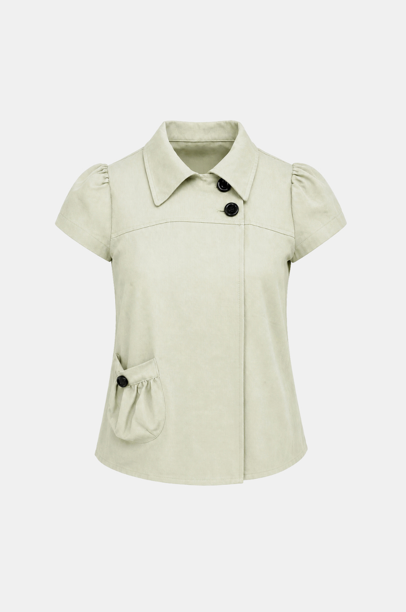 Faye Woodland Pocket Blouse