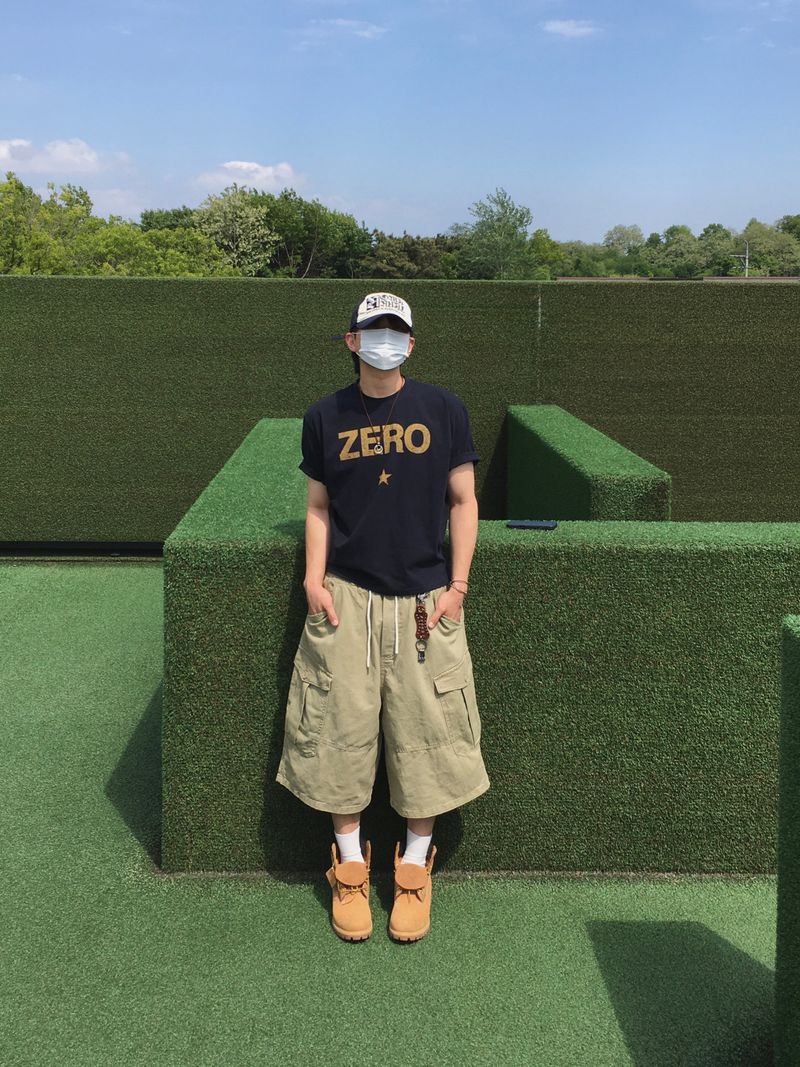 Leven Pig Cargo Bermuda Pants 3C