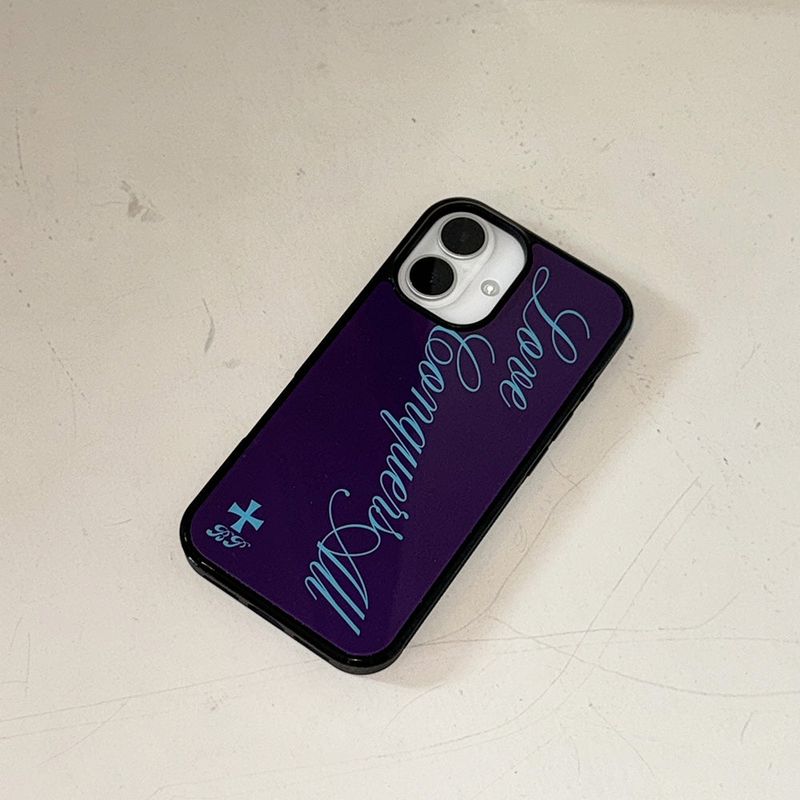 Love All glass case (purple)