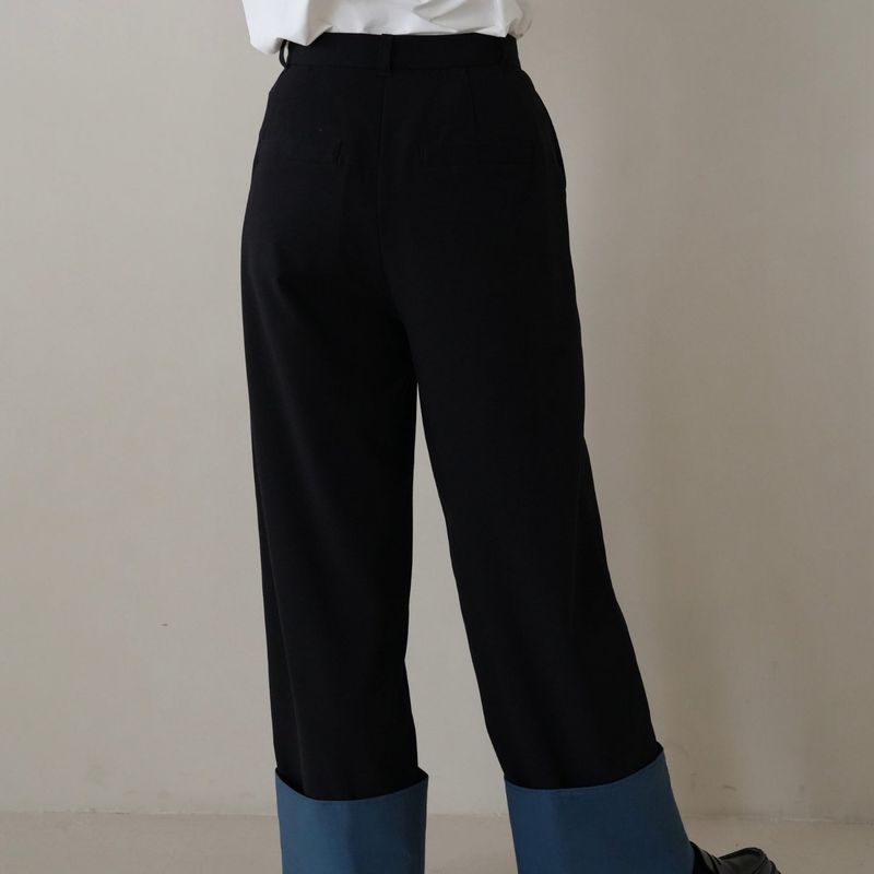 roll-up wide pants