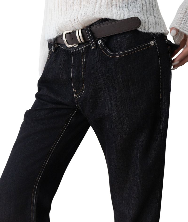 Amin Lyocell Low-Rise Bootcut Denim