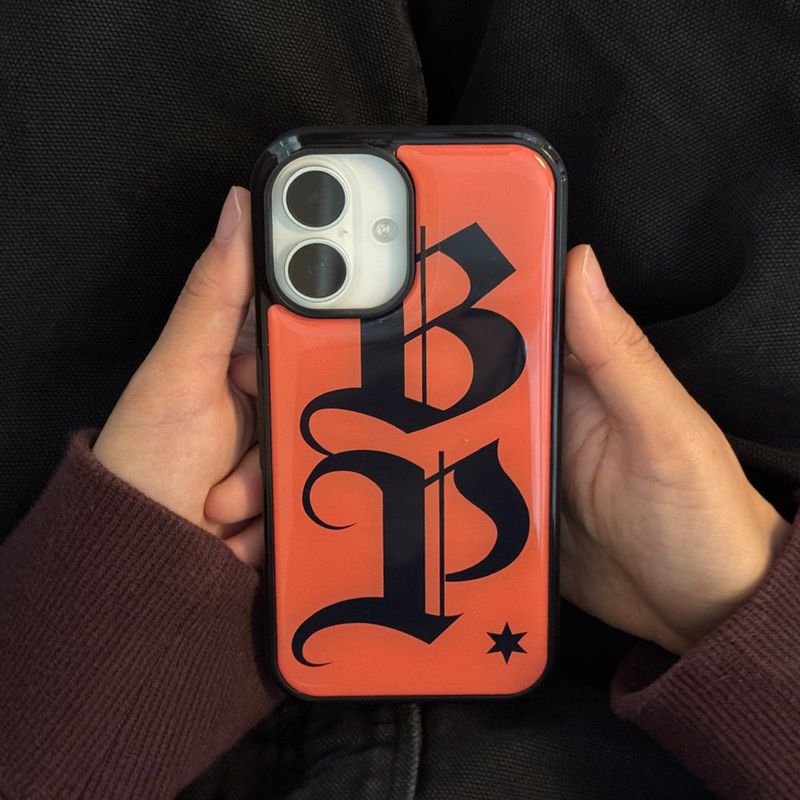BP lettering epoxy case (orange)