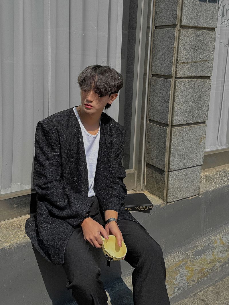 ASCLO Semi Wide Belt Slacks (4color)