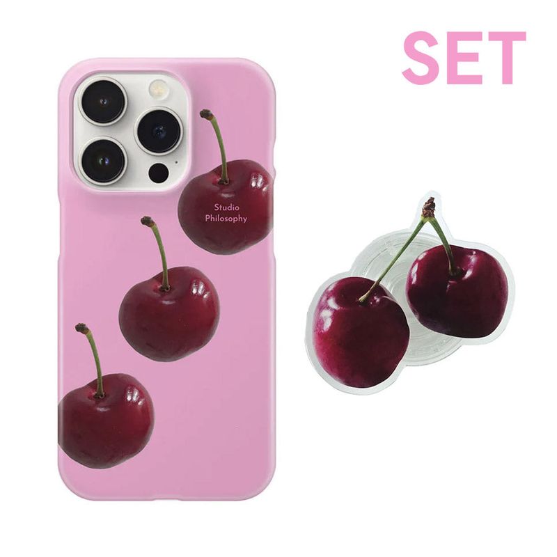 StuPhy（スタフィー）の「[SET] ハードチェリーケース (hard) + ハードチェリートック（スマホグッズ/小物）」