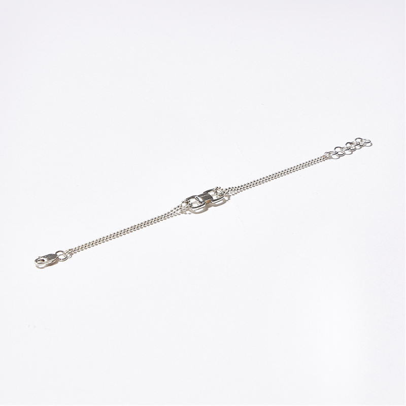 Square Link Mini Stud Earrings