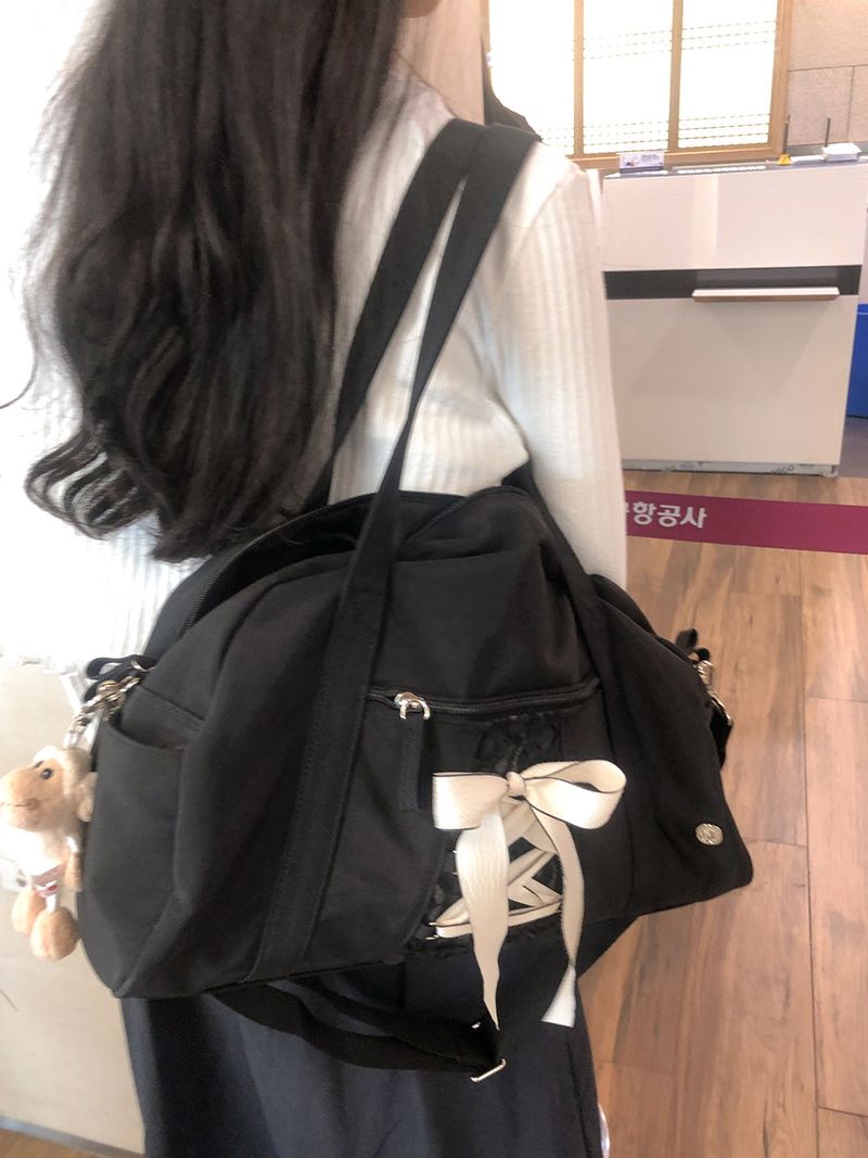 Daily ribbon gym bag_black