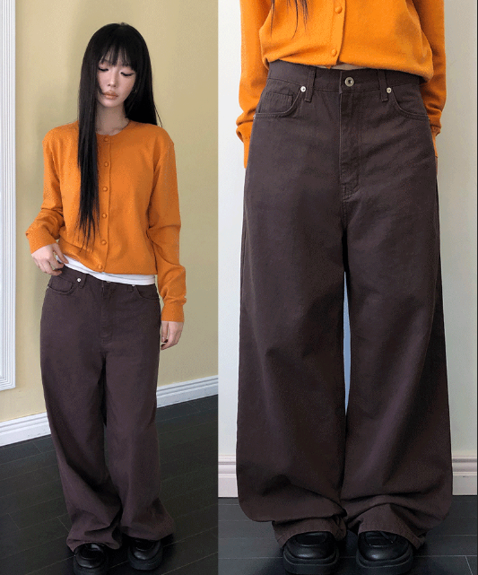 トレ ダイド ワイドレッグ パンツ