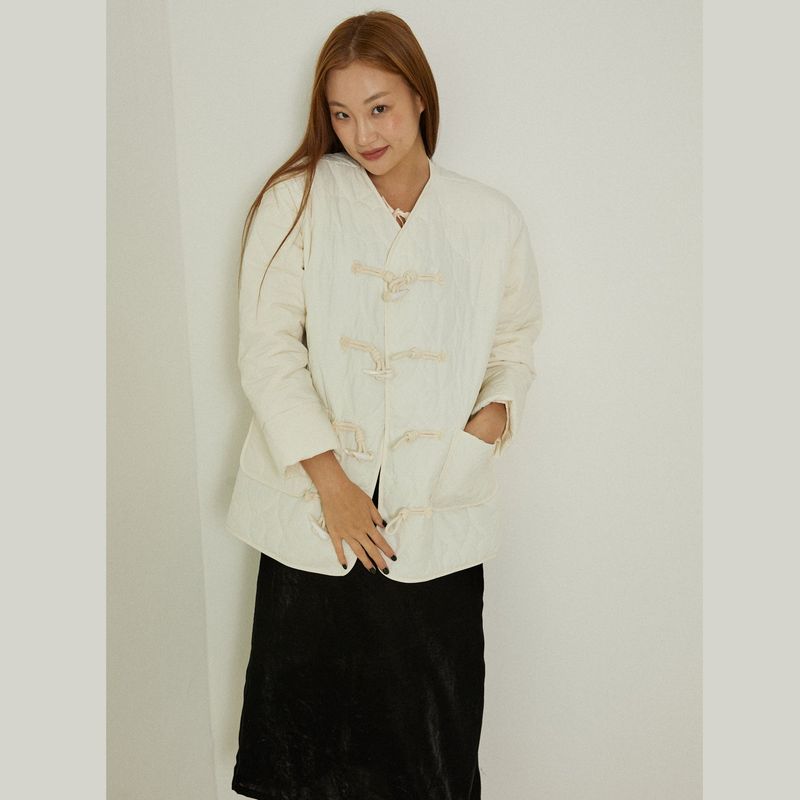 Cloud quilting jacket (ivory)