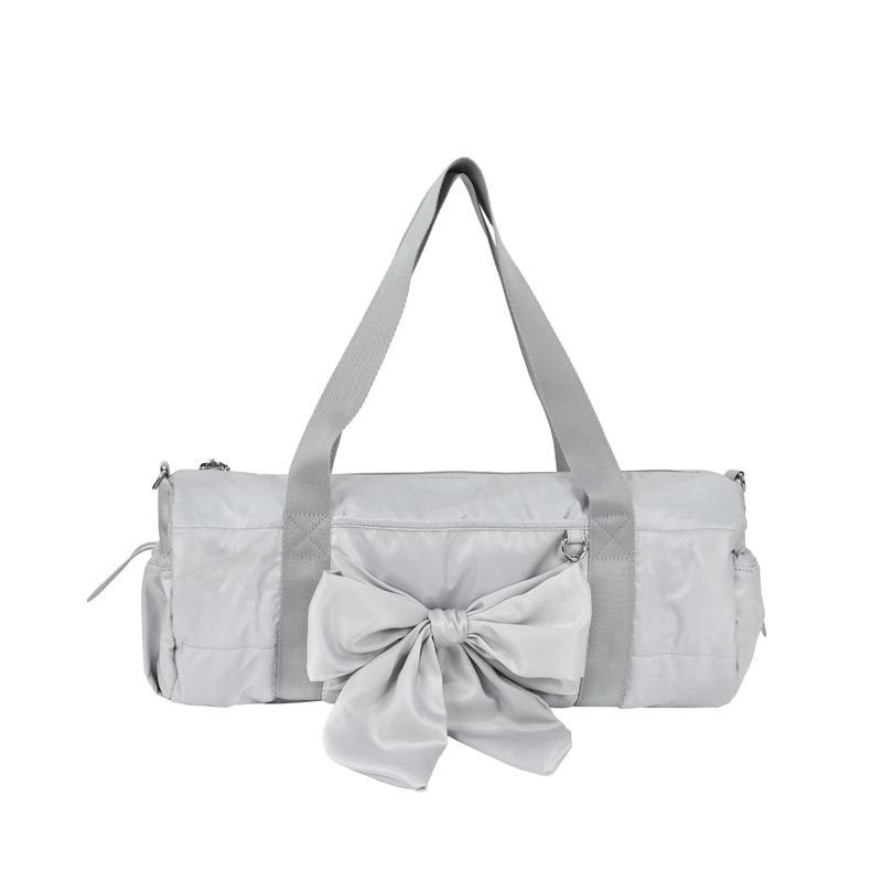Shiny duffle bag_grey