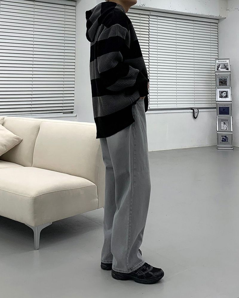 TR2422 Gray Over Wide Denim
