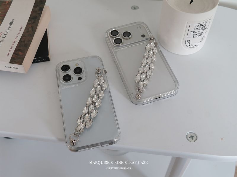 Marquise stone strap case