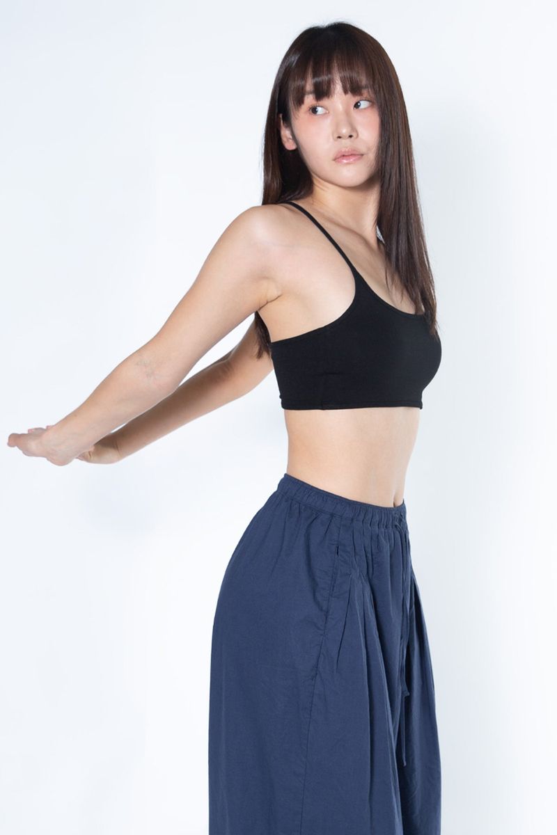 Back Tunnel Bra Top (Black)